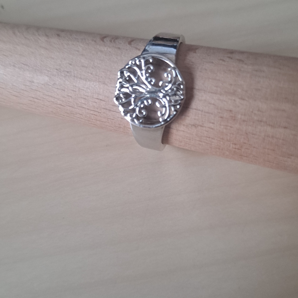 Silver Ring with Intricate Design
